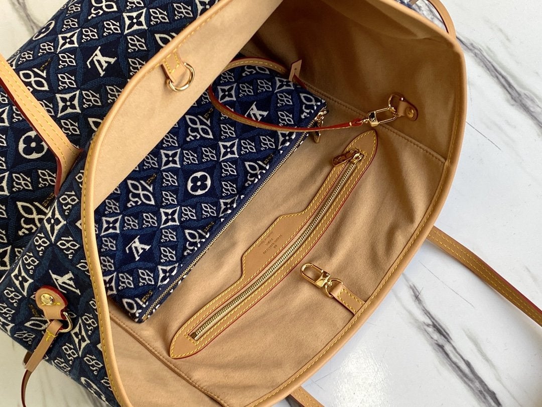 LV NEVERFULL MM WITH DUSTBAG 1854 MONOGRAM JACQUARD