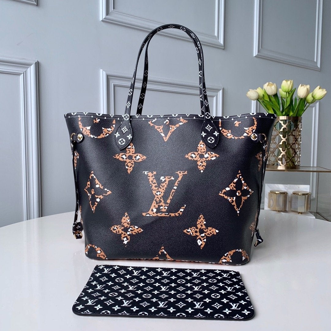 LV NEVERFULL MM 32 NOIR MONOGRAM