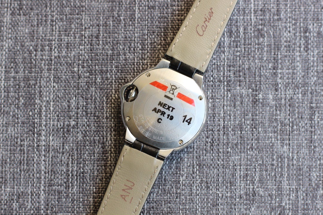 BALLON BLEU 28MM QUARTZ BLACK LEATHER