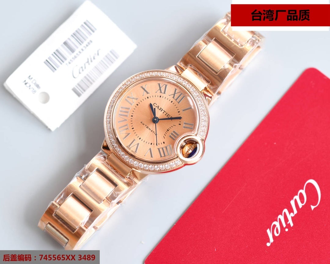 BALLON BLEU 33MM ROSE GOLD DIAL