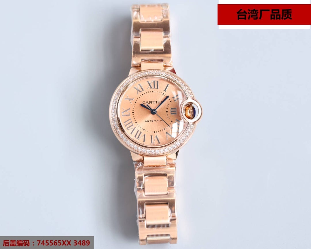 BALLON BLEU 33MM ROSE GOLD DIAL