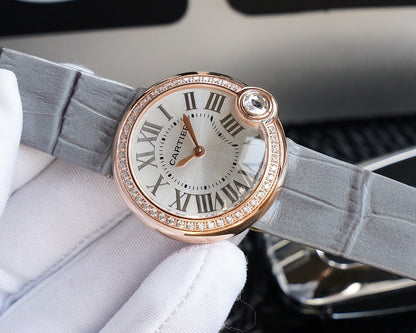 BALLON BLANC 33MM AUTOMATIC ROSE GOLD ARABIC NUMERALS
