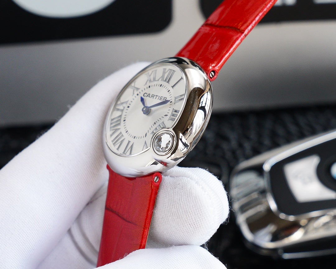 BALLON BLANC 33MM AUTOMATIC STEEL CASE ARABIC NUMERALS