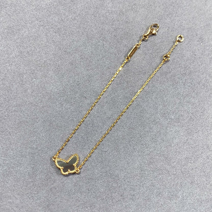 BUTTERFLY DARK MOP GOLD BRACELET