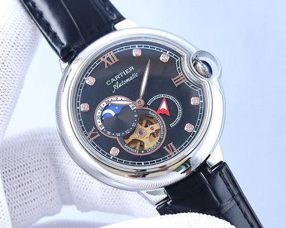 BALLON BLEU 36MM OPEN HEART PINK DIAMOND NUMERALS