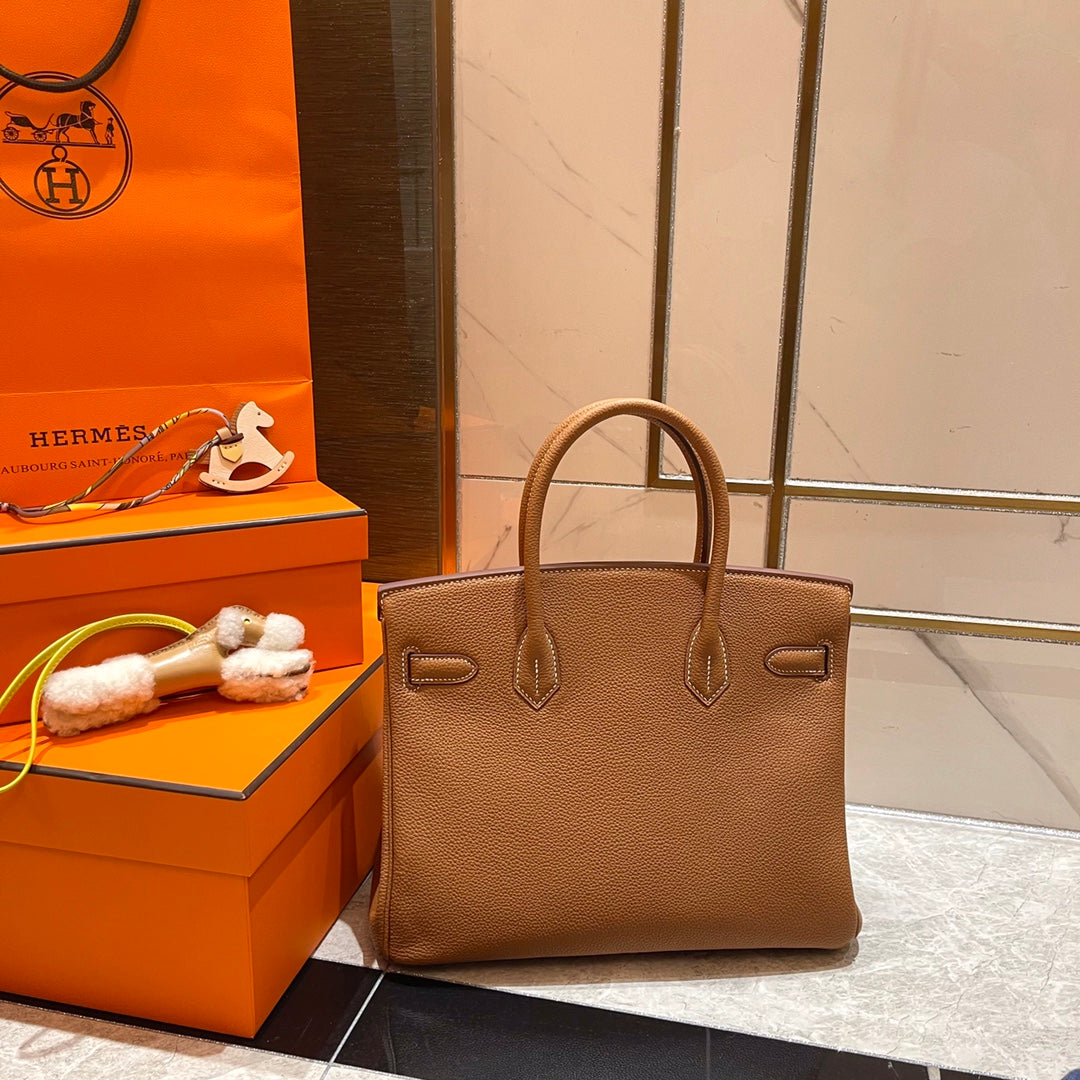 HN 30CM GOLD TOGO LEATHER GOLD HARDWARE