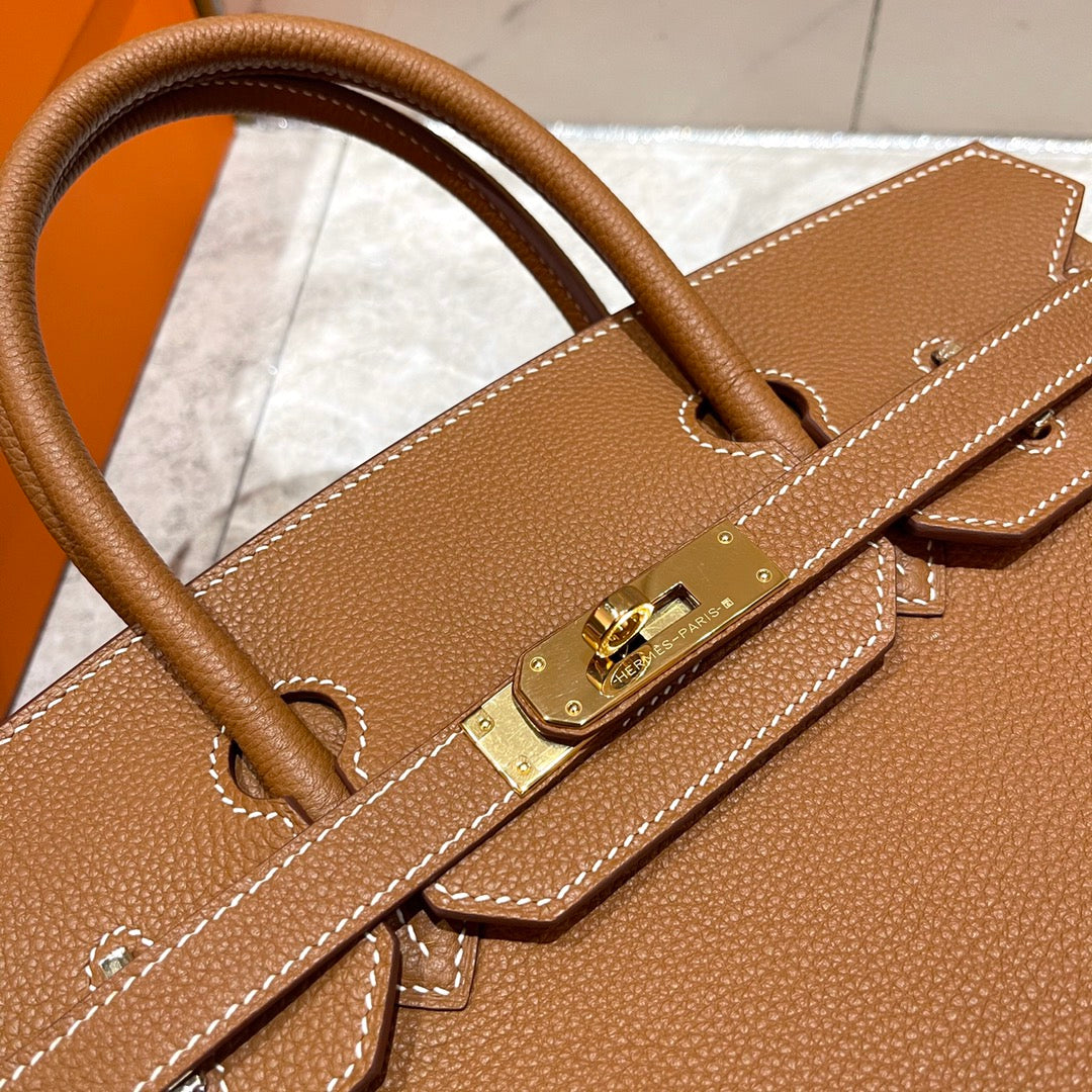HN 30CM GOLD TOGO LEATHER GOLD HARDWARE