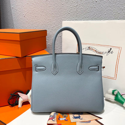 HN 30CM CLOUD BLUE TOGO LEATHER SILVER HARDWARE