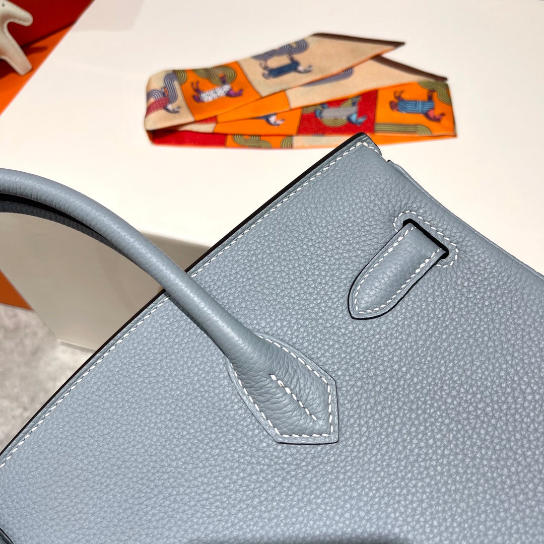 HN 30CM CLOUD BLUE TOGO LEATHER SILVER HARDWARE