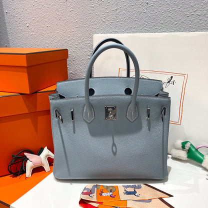 HN 30CM CLOUD BLUE TOGO LEATHER SILVER HARDWARE