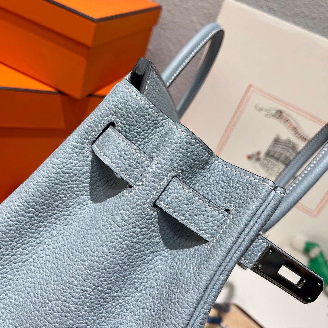 HN 30CM CLOUD BLUE TOGO LEATHER SILVER HARDWARE
