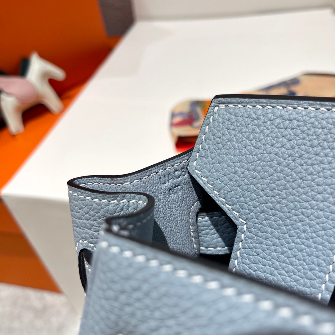 HN 30CM CLOUD BLUE TOGO LEATHER SILVER HARDWARE