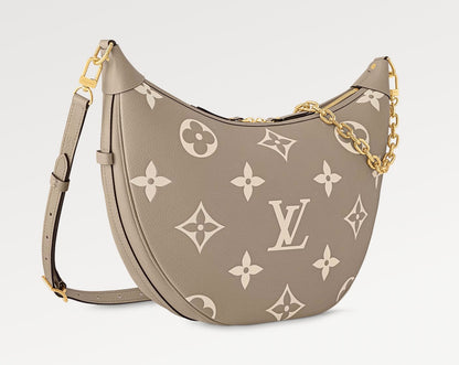LOOP HOBO 38 BICOLOR MONOGRAM EMPREINTE LEATHER GOLD HARDWARE
