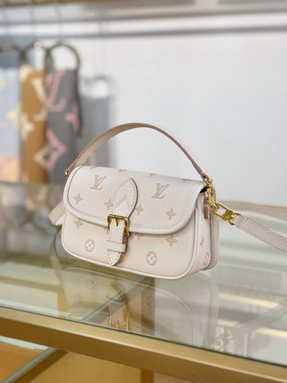Louis Vuitton Nano Diane bag in cream Monogram Empreinte
