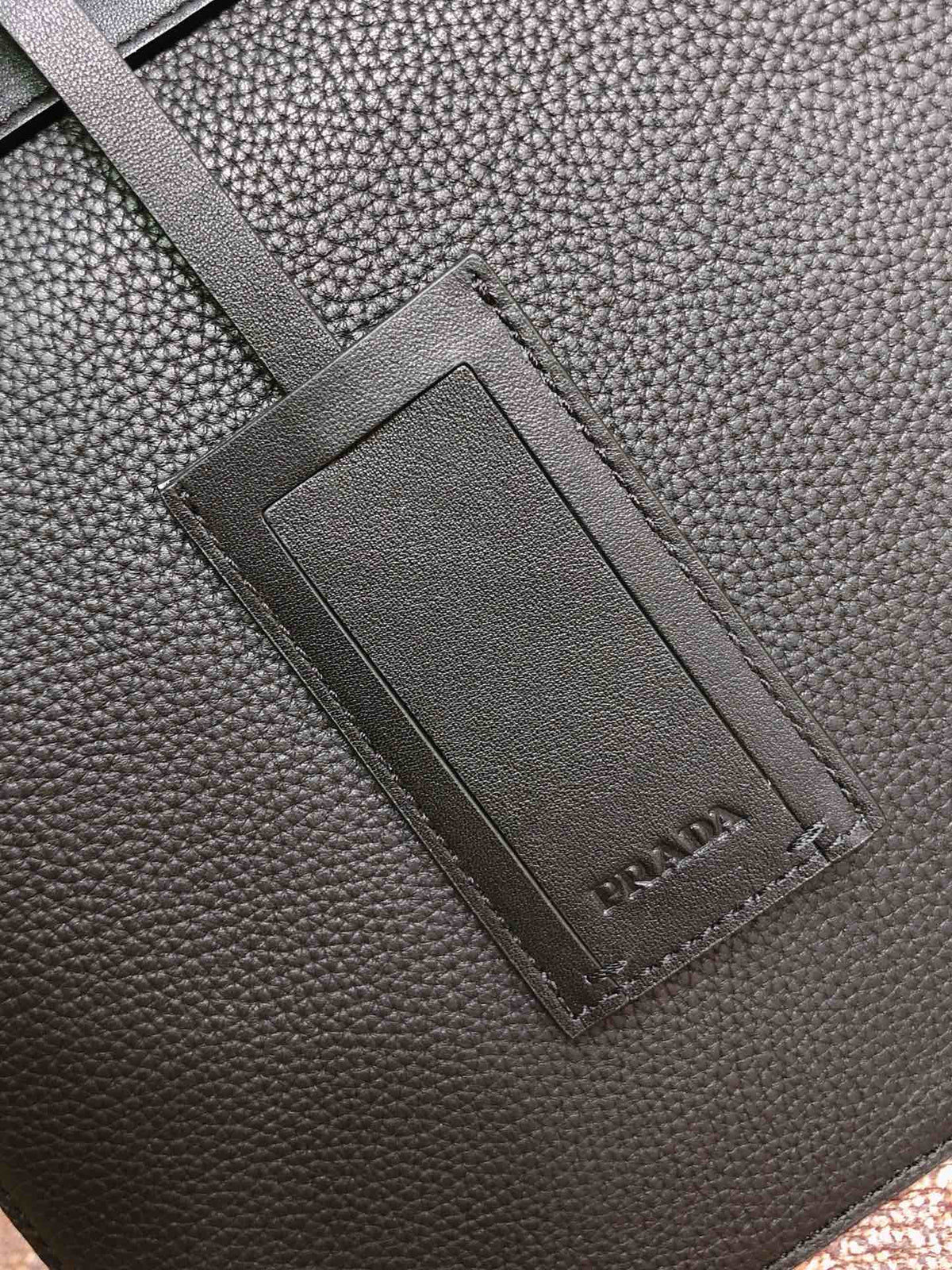 BRIEFCASE 40 IN BLACK GRAINED CALFSKIN