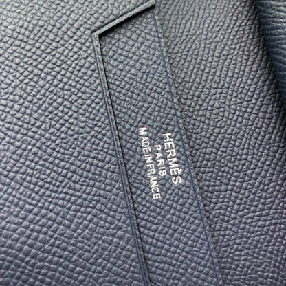 BEARN COMPACT WALLET 12 IN PRUSSIAN BLUE EPSOM LEATHER