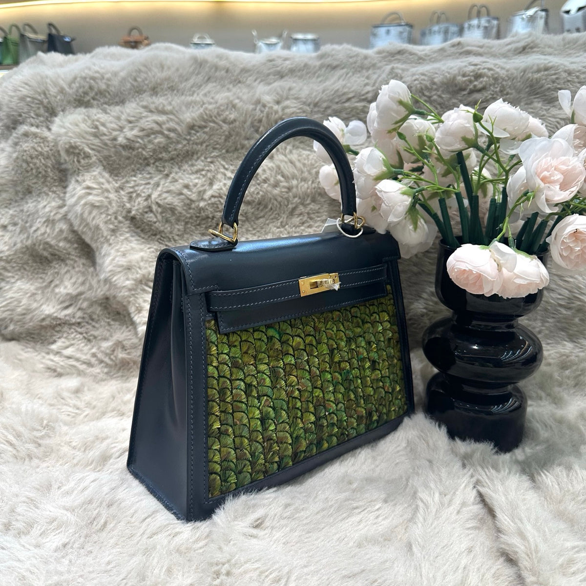 Hermes Kelly 25cm Two-Tone Gold Hardware