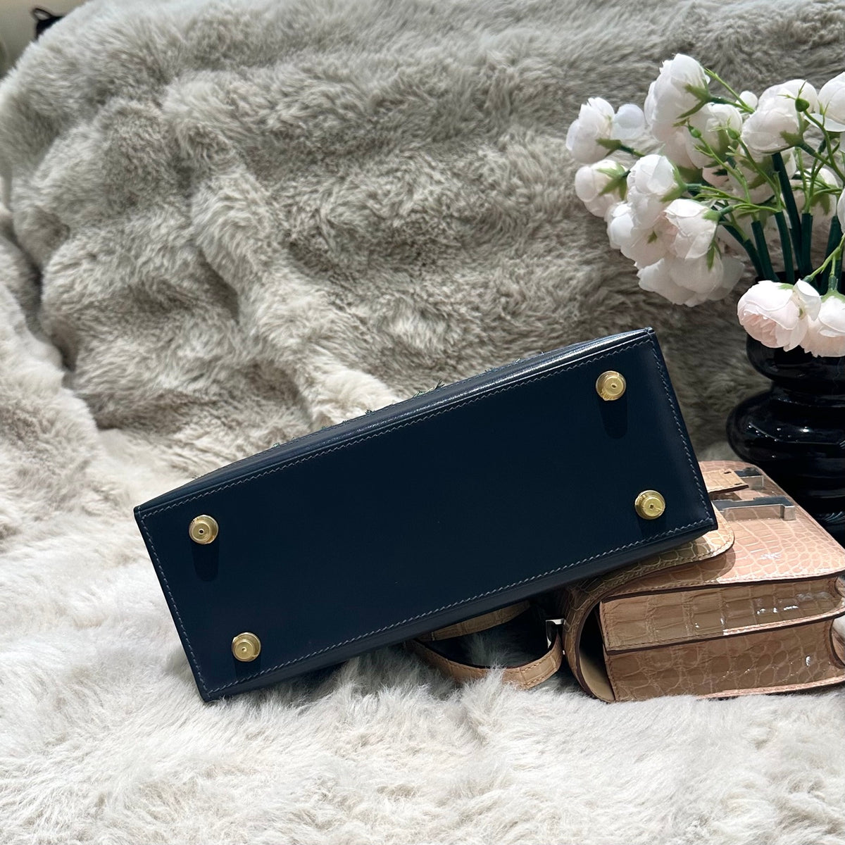 Hermes Kelly 25cm Two-Tone Gold Hardware