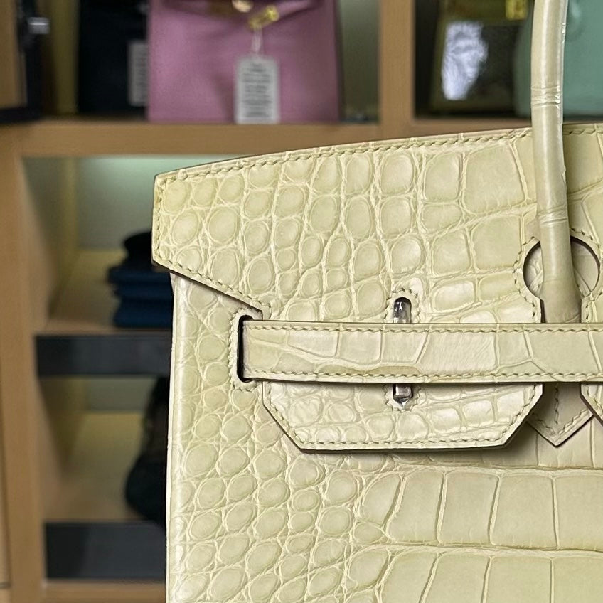 Hermes Birkin 35cm Crocodile Leather Gold Hardware