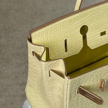 Hermes Birkin 35cm Crocodile Leather Gold Hardware