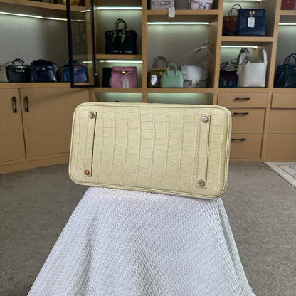 Hermes Birkin 35cm Crocodile Leather Gold Hardware