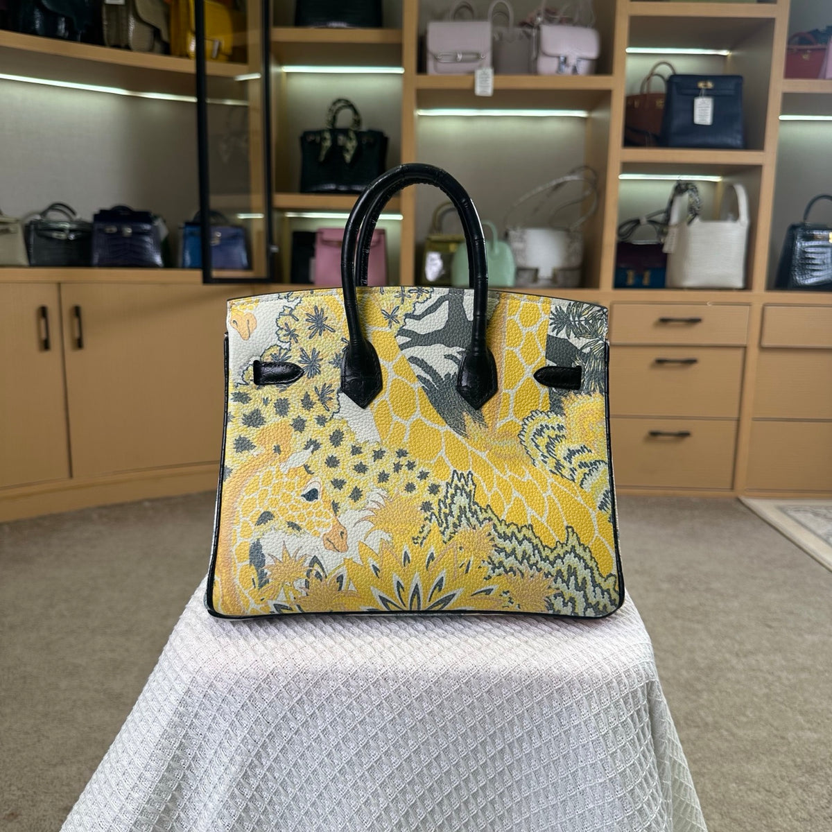 Hermes Touch Birkin 25cm Black Crocodile Leather Gold Hardware
