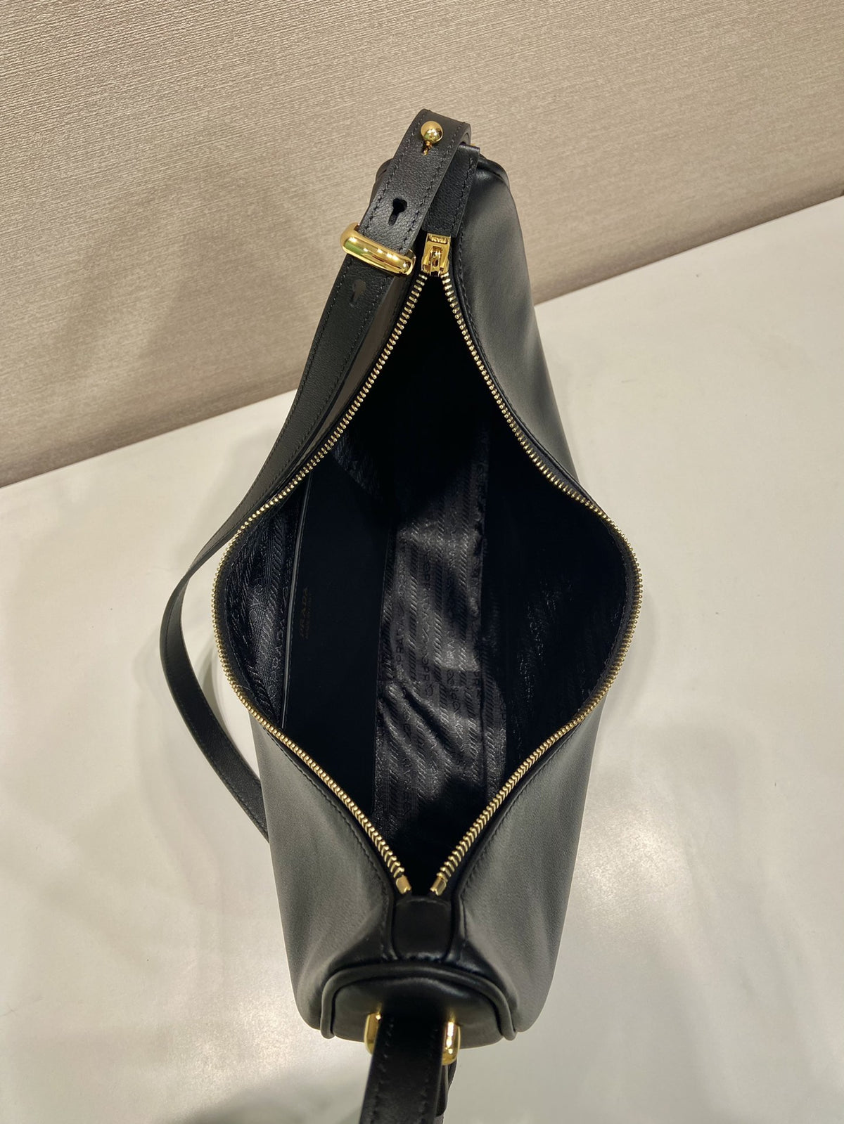 Prada Arche Small Leather Shoulder Bag