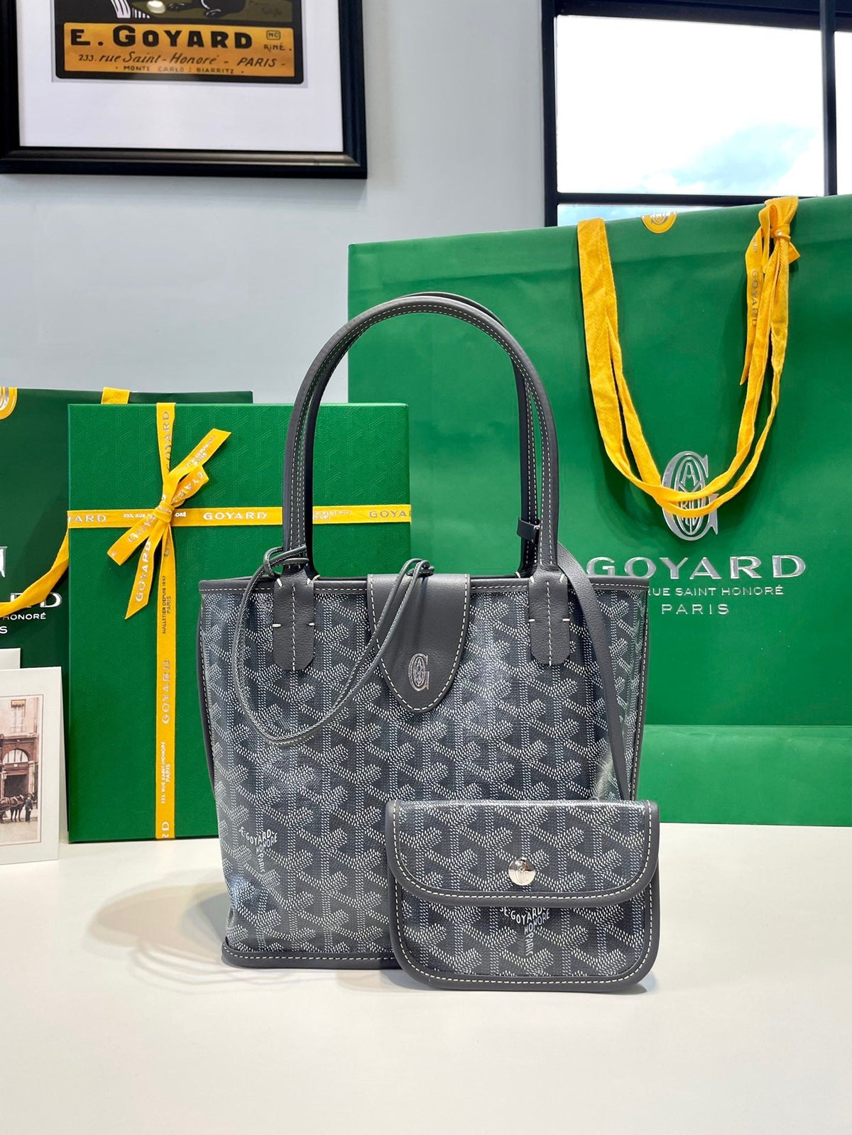 Goyard Anjou Mini in Gray