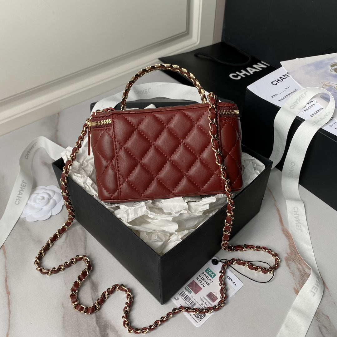 Chanel 22B Small Flap Bag Gem Chain Dust Pink