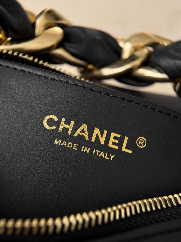 Chanel black hobo bag