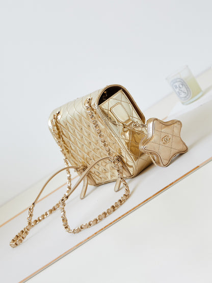 Chanel 24C gold mirror star Bag