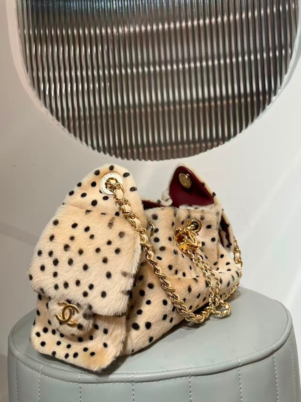 Chanel 25 Mini Cheetah Print Pony Hair Métiers d’art Collection