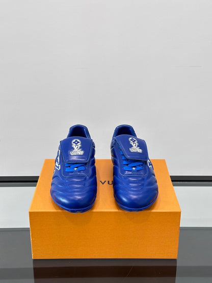 LV Men Blue Leather Sneakers