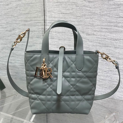 Small Dior Toujours Vertical Tote Bag