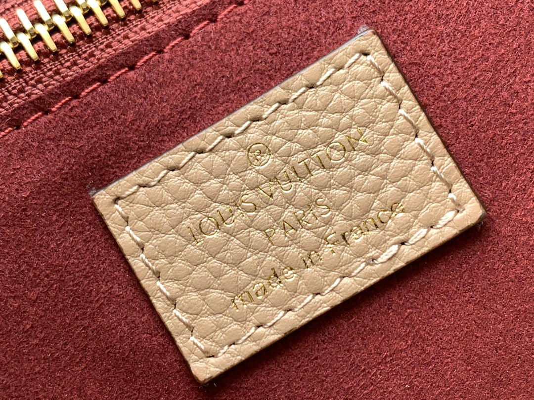 LV NEVERFULL MM 32 BEIGE MONOGRAM EMPREINTE LEATHER