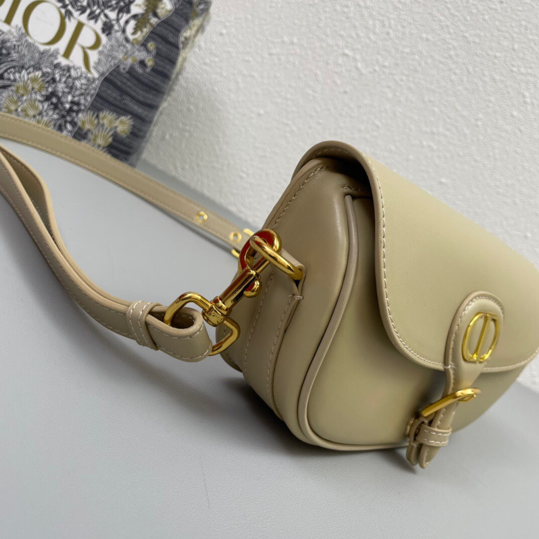 MINI BOBBY EAST-WEST 20 BAG IN BEIGE CREAM CALFSKIN