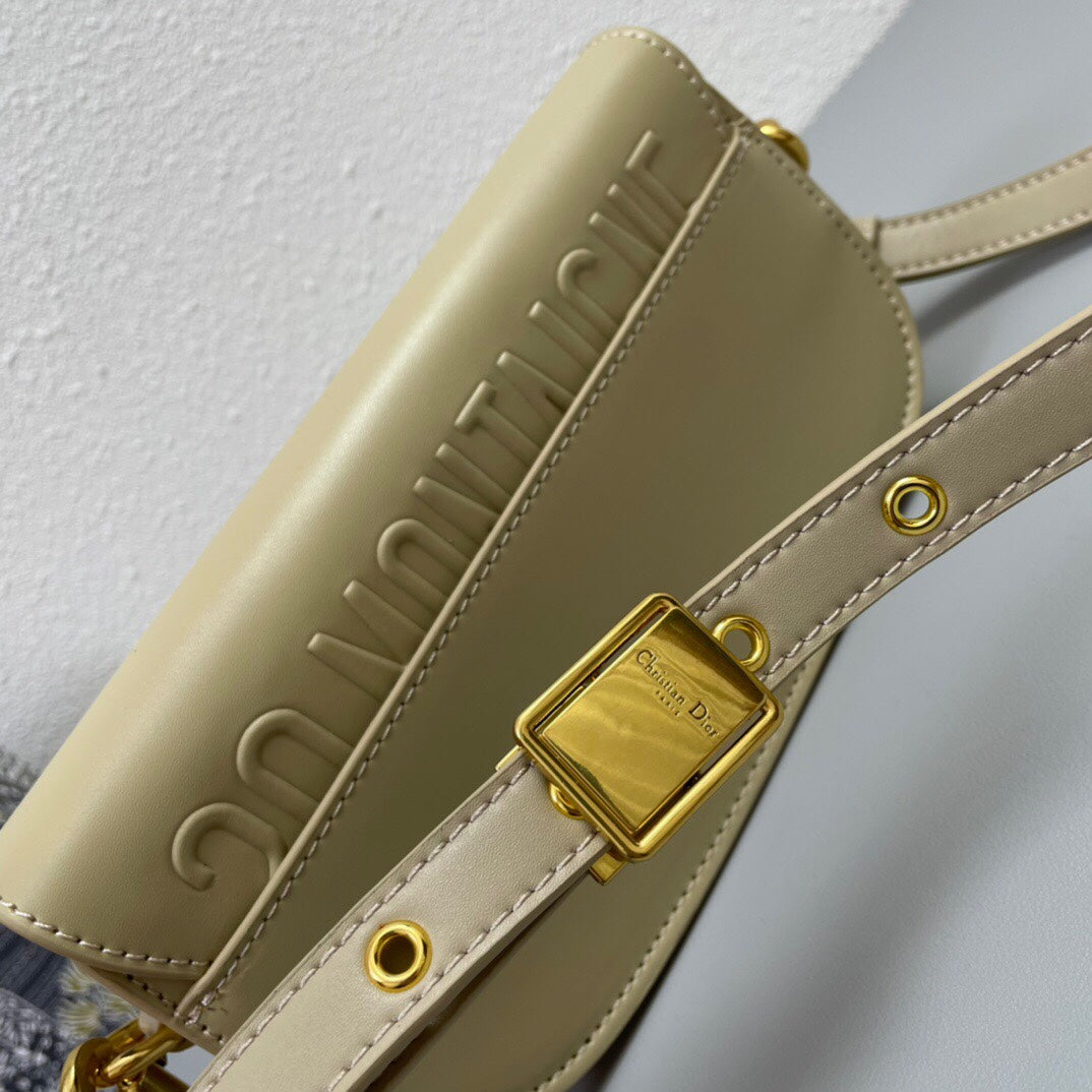 MINI BOBBY EAST-WEST 20 BAG IN BEIGE CREAM CALFSKIN