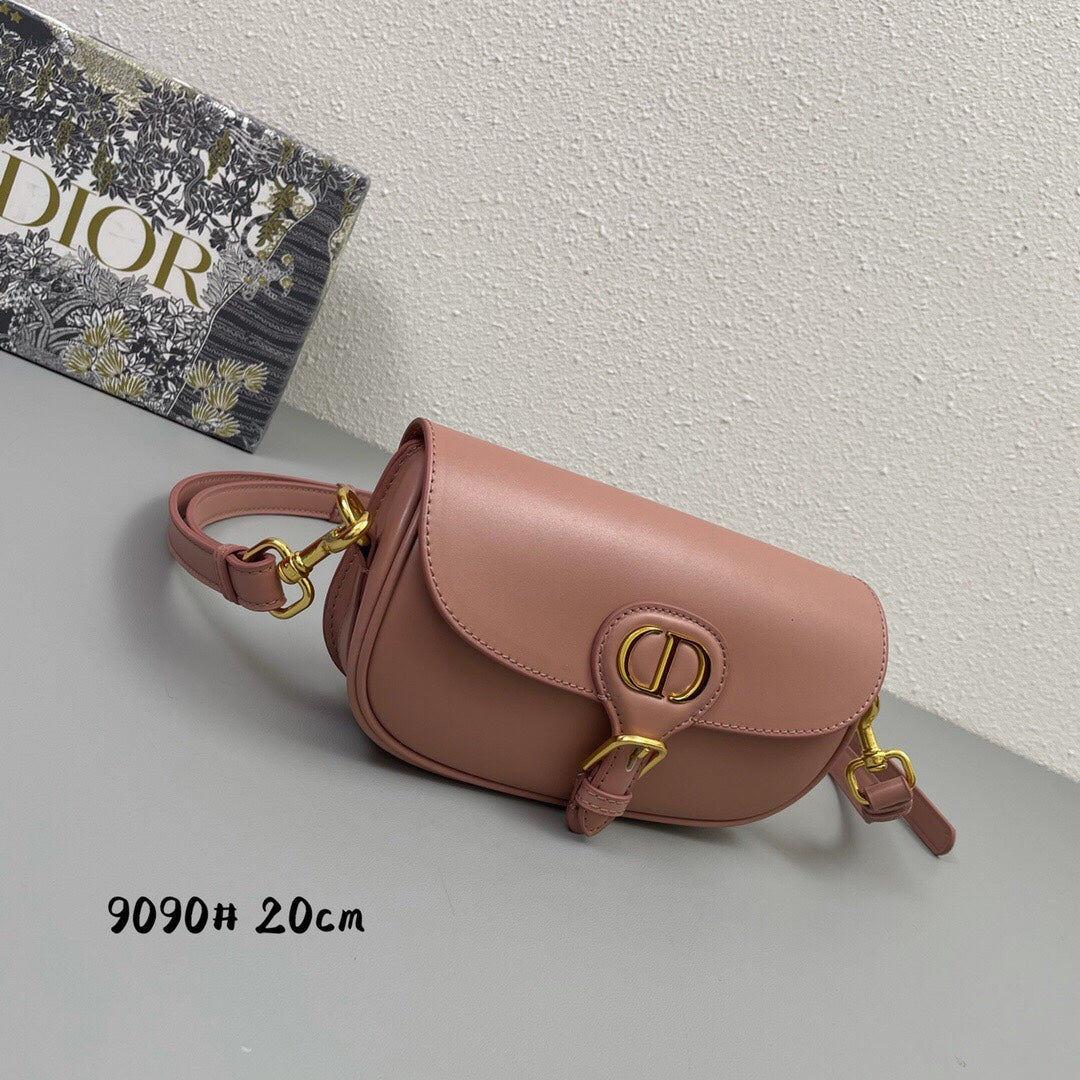 MINI BOBBY EAST-WEST 20 BAG IN ROSE PINK CALFSKIN