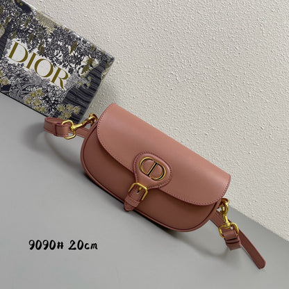 MINI BOBBY EAST-WEST 20 BAG IN ROSE PINK CALFSKIN