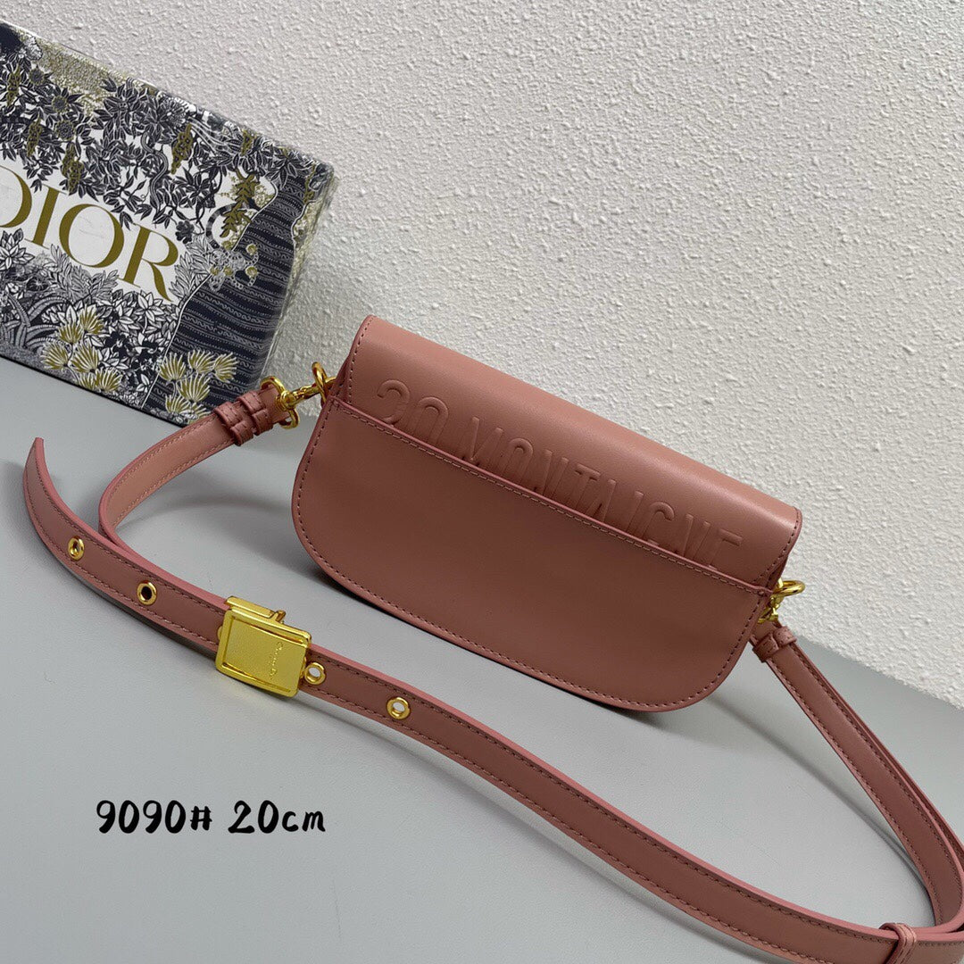 MINI BOBBY EAST-WEST 20 BAG IN ROSE PINK CALFSKIN