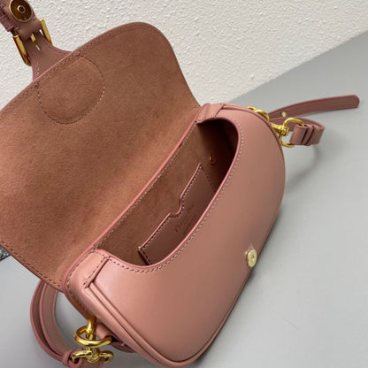 MINI BOBBY EAST-WEST 20 BAG IN ROSE PINK CALFSKIN