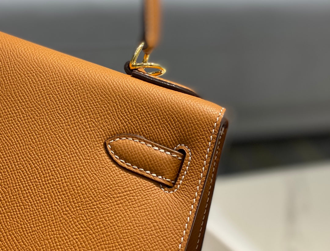 HN 28CM IN GOLD EPSOM GOLD HARDWARE