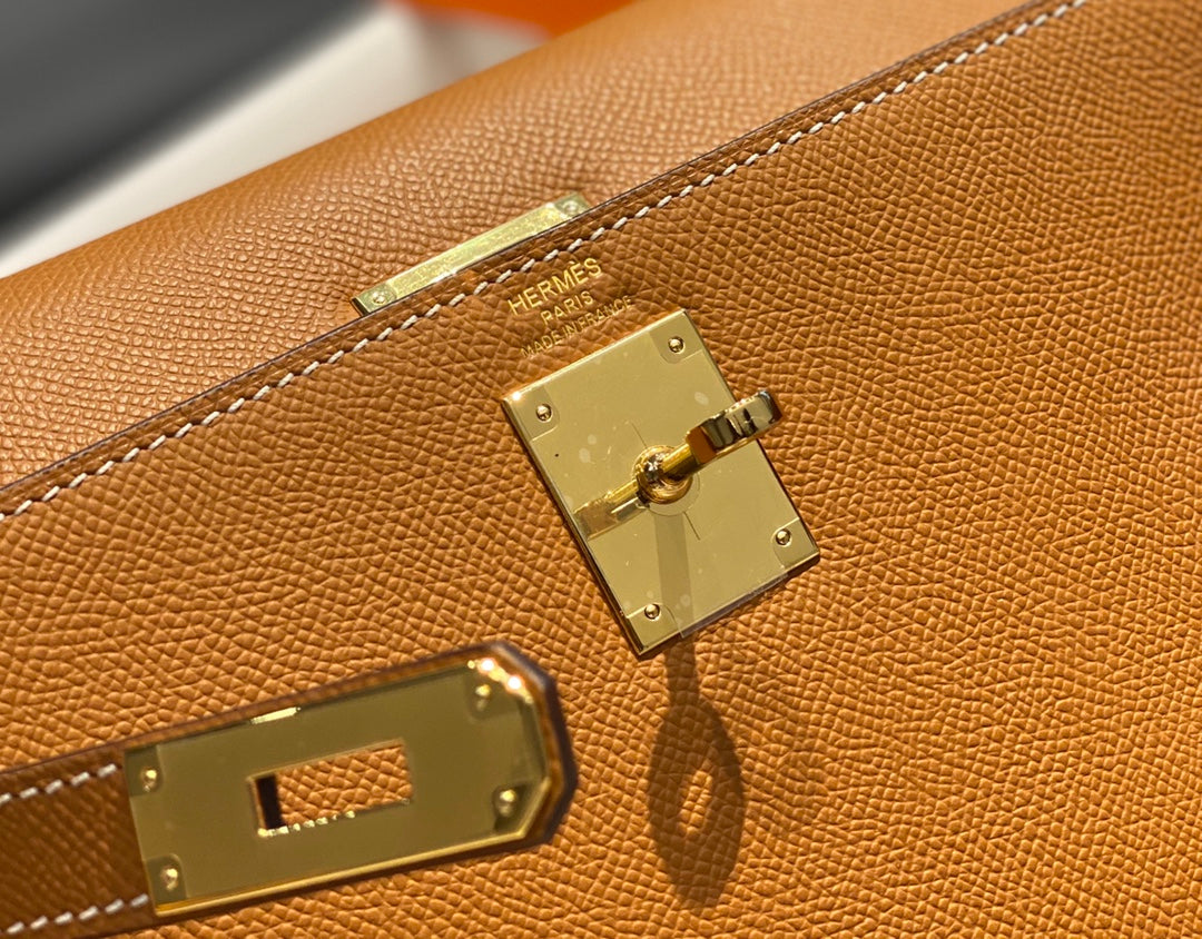 HN 25CM IN GOLD EPSOM GOLD HARDWARE