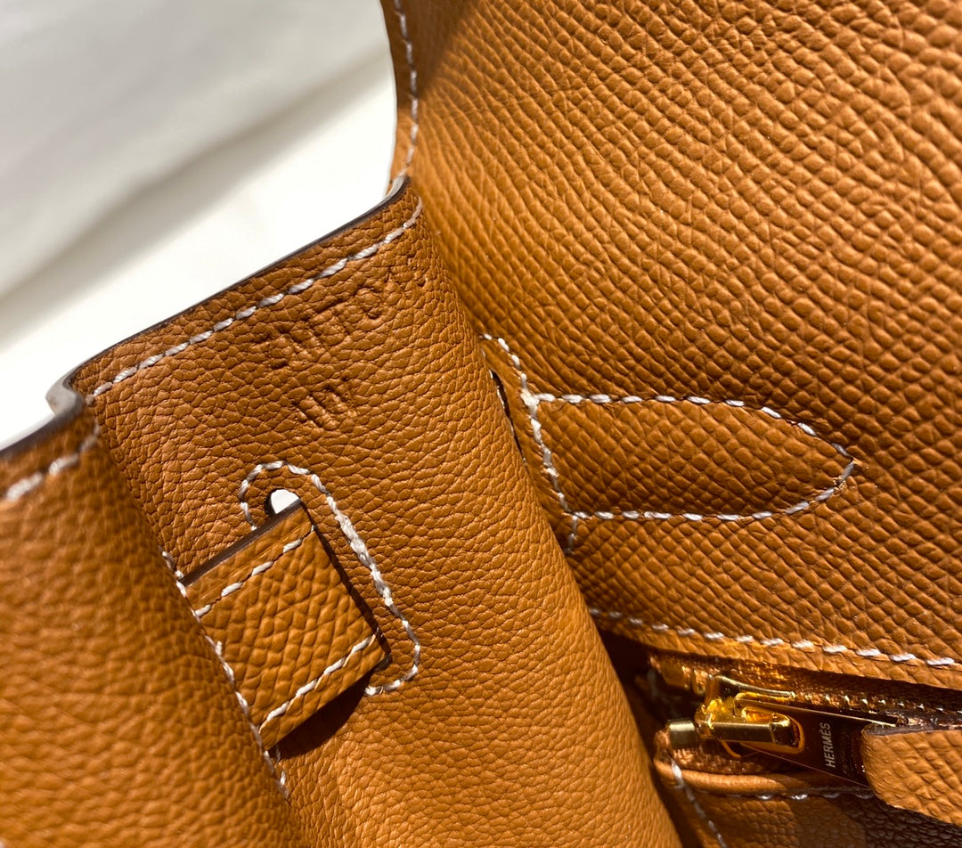 HN 28CM IN GOLD EPSOM GOLD HARDWARE