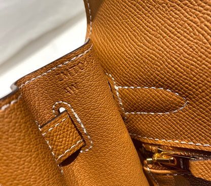 HN 28CM IN GOLD EPSOM GOLD HARDWARE
