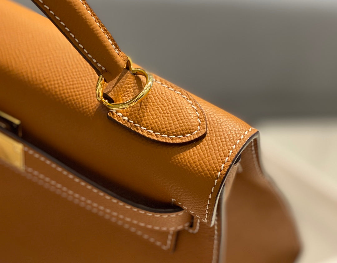 HN 28CM IN GOLD EPSOM GOLD HARDWARE