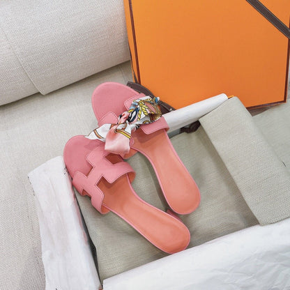 0asis Sandal Epsom Calfskin Rose
