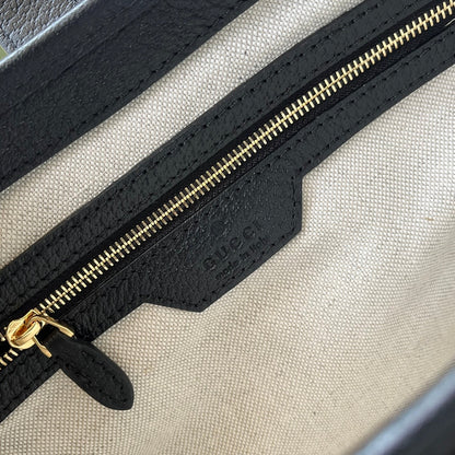 JACKIE 1961 SMALL HANDBAG IN BLACK YELLOW DENIM