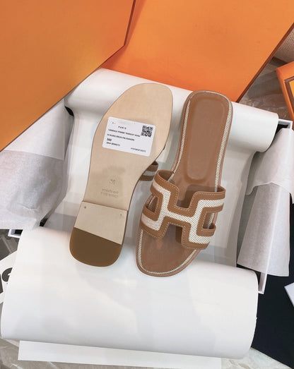 0ran Sandal Brown Leather