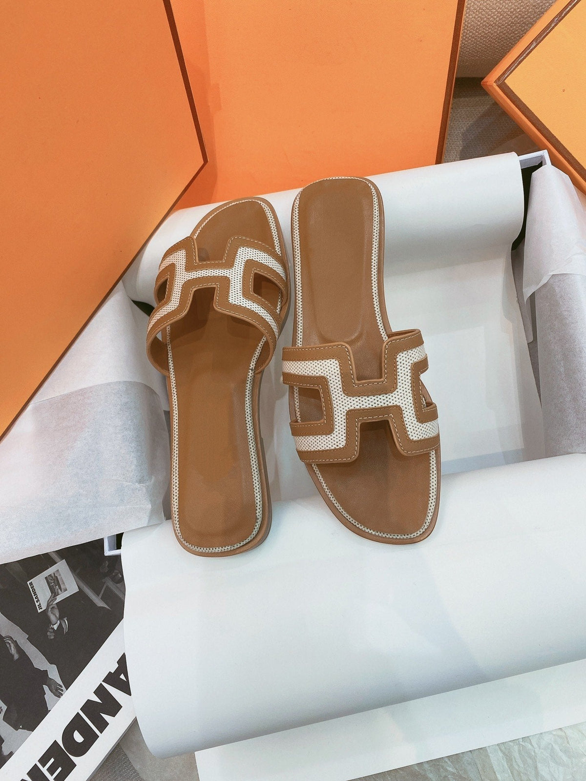 0ran Sandal Brown Leather